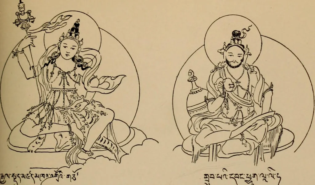 An illustration from Obzor sobraniia predmetov lamaskago kul'ta kn. .. Ukhtomskago, 1905, leaf 184