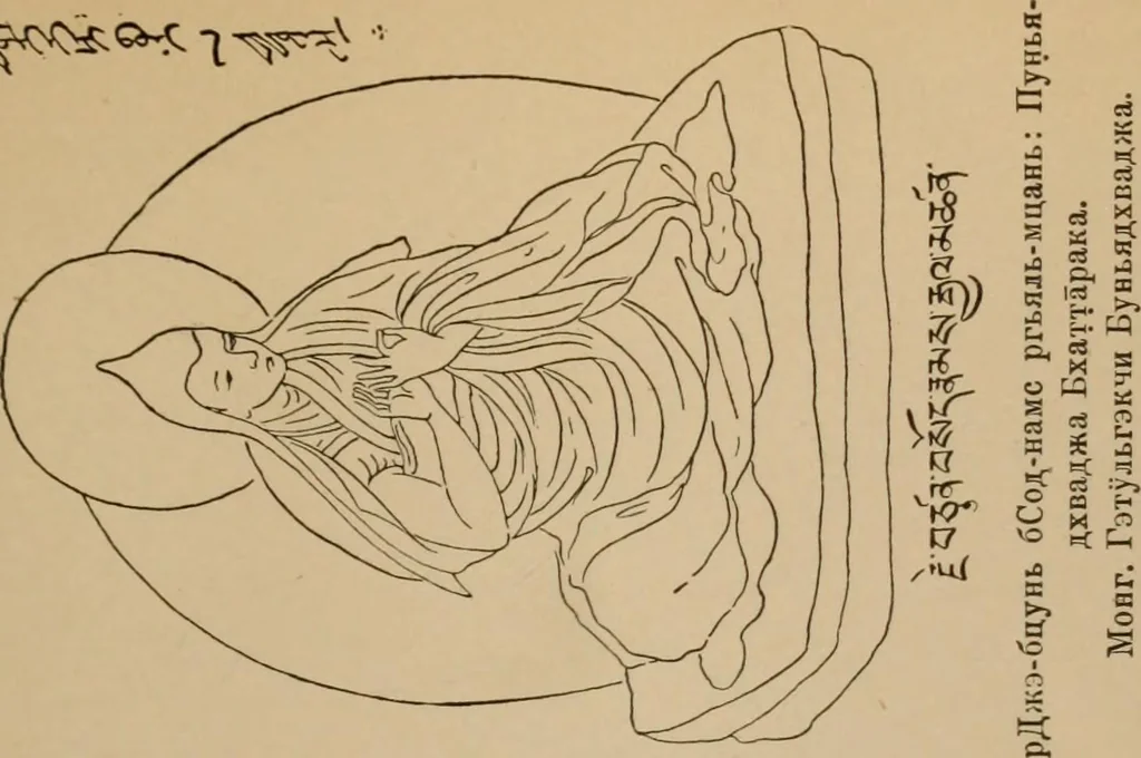 An illustration from Obzor sobraniia predmetov lamaskago kul'ta kn. .. Ukhtomskago, 1905, leaf 190