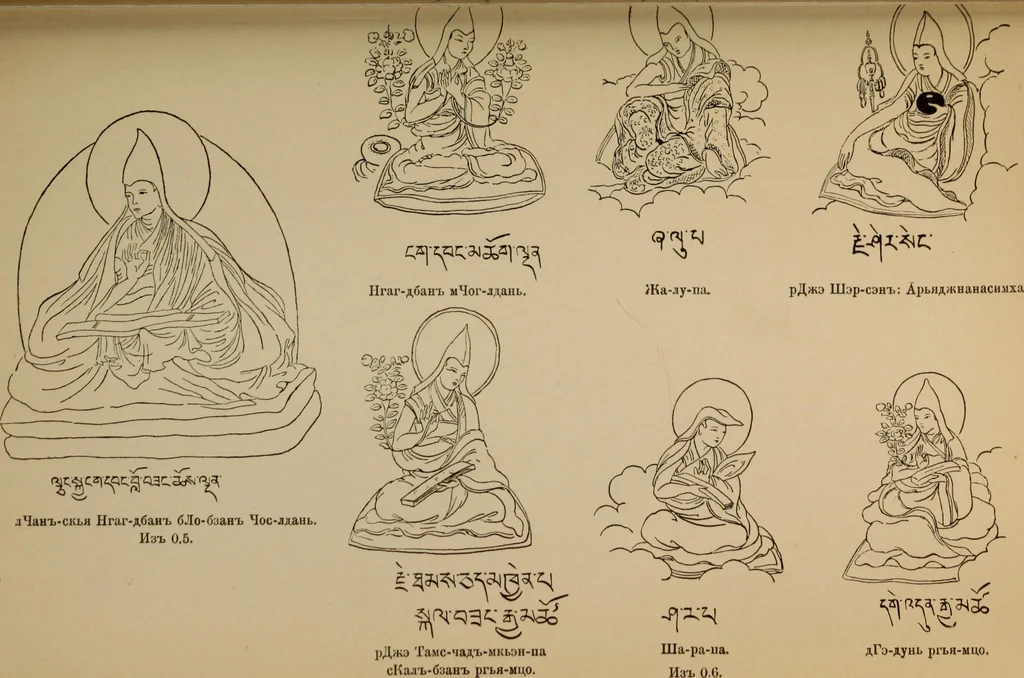 An illustration from Obzor sobraniia predmetov lamaskago kul'ta kn. .. Ukhtomskago, 1905, leaf 194