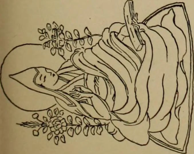 An illustration from Obzor sobraniia predmetov lamaskago kul'ta kn. .. Ukhtomskago, 1905, leaf 196
