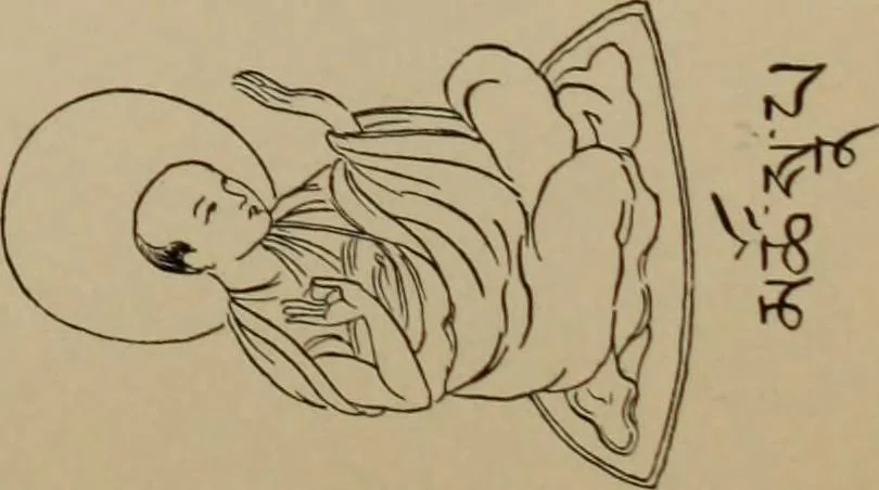 An illustration from Obzor sobraniia predmetov lamaskago kul'ta kn. .. Ukhtomskago, 1905, leaf 196