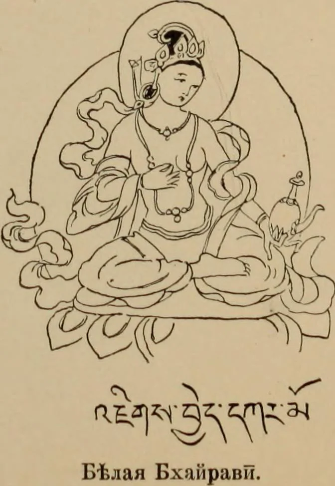An illustration from Obzor sobraniia predmetov lamaskago kul'ta kn. .. Ukhtomskago, 1905, leaf 200