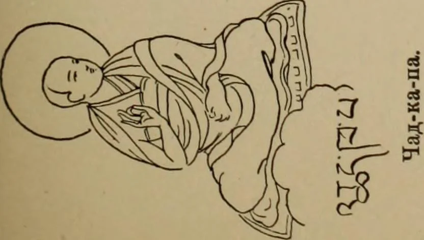 An illustration from Obzor sobraniia predmetov lamaskago kul'ta kn. .. Ukhtomskago, 1905, leaf 200