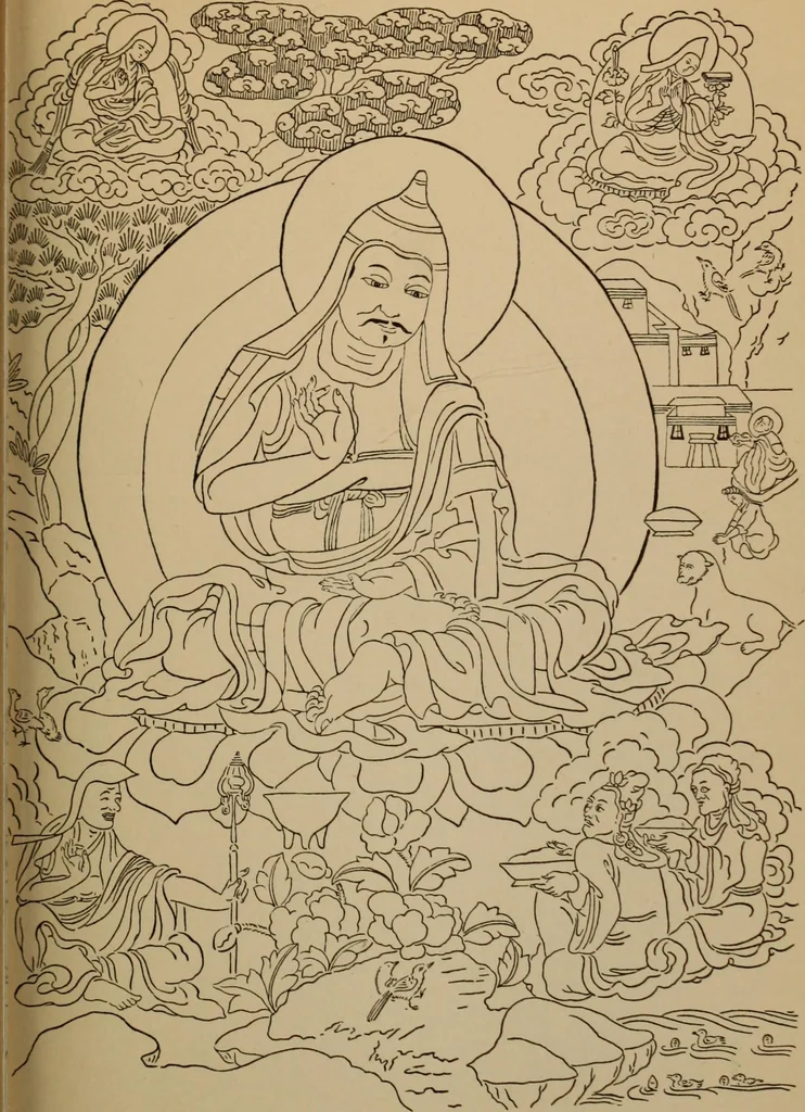 An illustration from Obzor sobraniia predmetov lamaskago kul'ta kn. .. Ukhtomskago, 1905, leaf 210