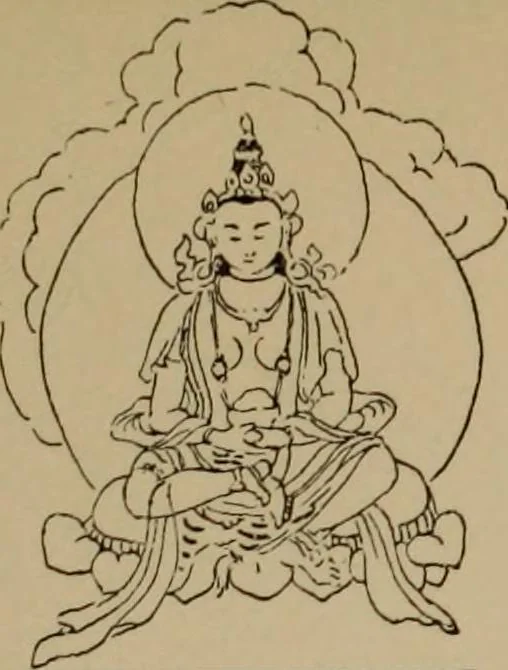 An illustration from Obzor sobraniia predmetov lamaskago kul'ta kn. .. Ukhtomskago, 1905, leaf 218