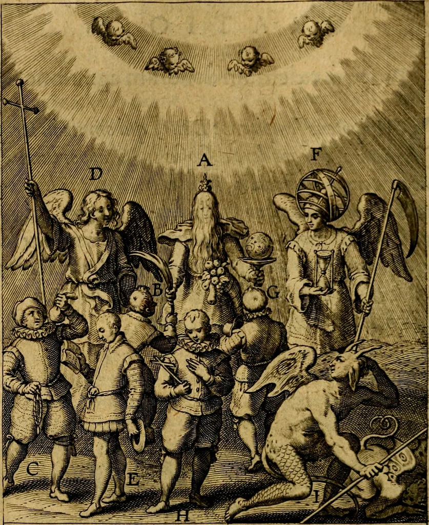 An illustration from Occasio Arrepta. Neglecta. Hvivs Commode; Illivs incommoda, 1605, leaf 111