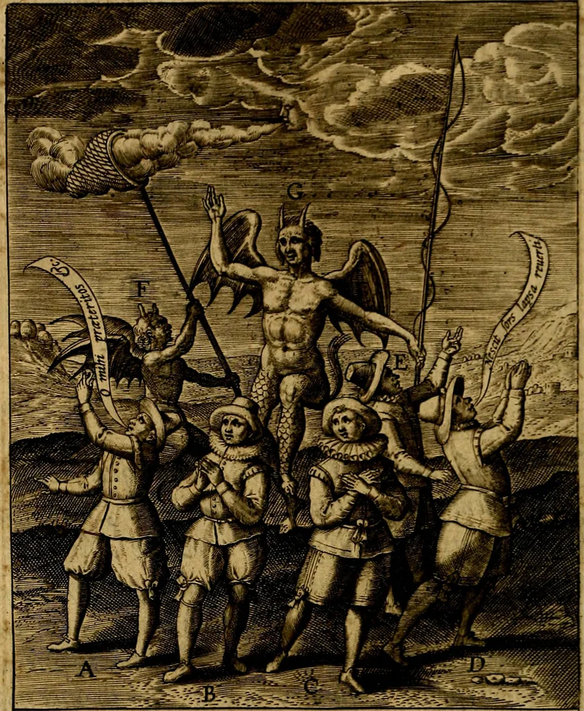 An illustration from Occasio Arrepta. Neglecta. Hvivs Commode; Illivs incommoda, 1605, leaf 163