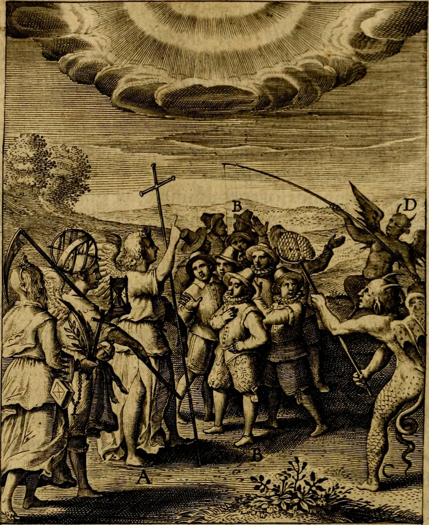 An illustration from Occasio Arrepta. Neglecta. Hvivs Commode; Illivs incommoda, 1605, leaf 33