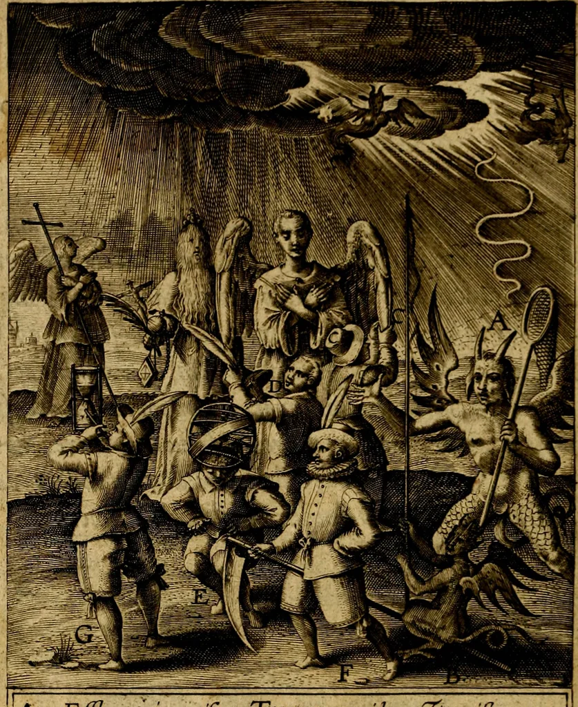 An illustration from Occasio Arrepta. Neglecta. Hvivs Commode; Illivs incommoda, 1605, leaf 59