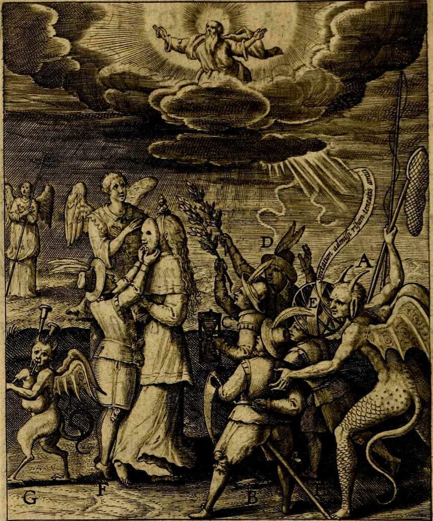 An illustration from Occasio Arrepta. Neglecta. Hvivs Commode; Illivs incommoda, 1605, leaf 79