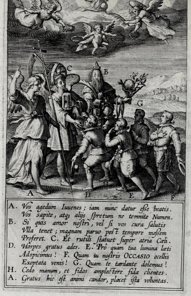 An illustration from Occasio arrepta, neglecta, hvivs commoda, illivs incommoda, 1605, leaf 100