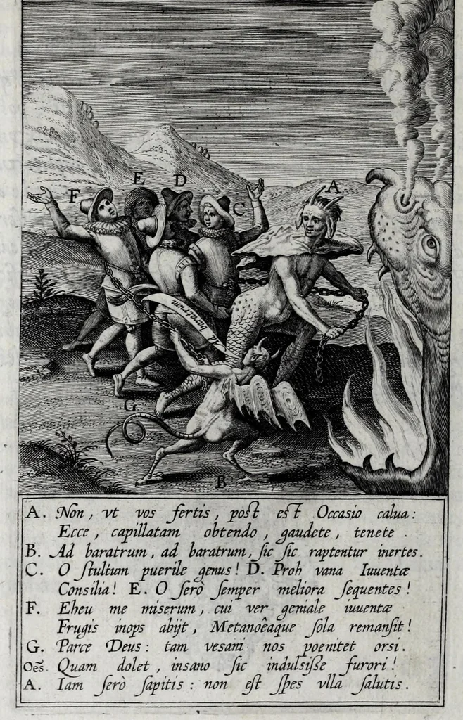 An illustration from Occasio arrepta, neglecta, hvivs commoda, illivs incommoda, 1605, leaf 238