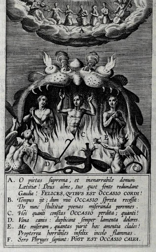 An illustration from Occasio arrepta, neglecta, hvivs commoda, illivs incommoda, 1605, leaf 292