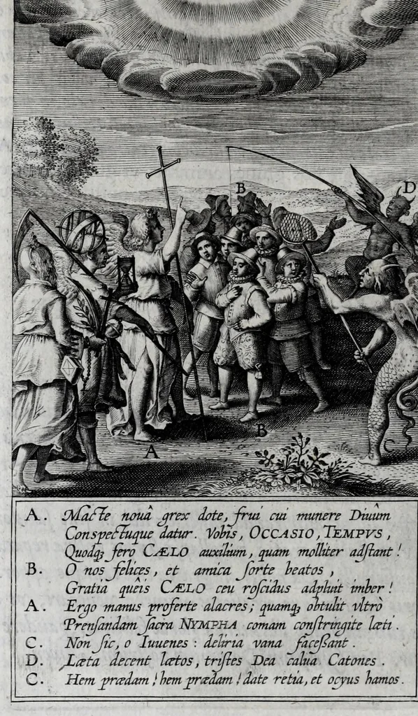 An illustration from Occasio arrepta, neglecta, hvivs commoda, illivs incommoda, 1605, leaf 40