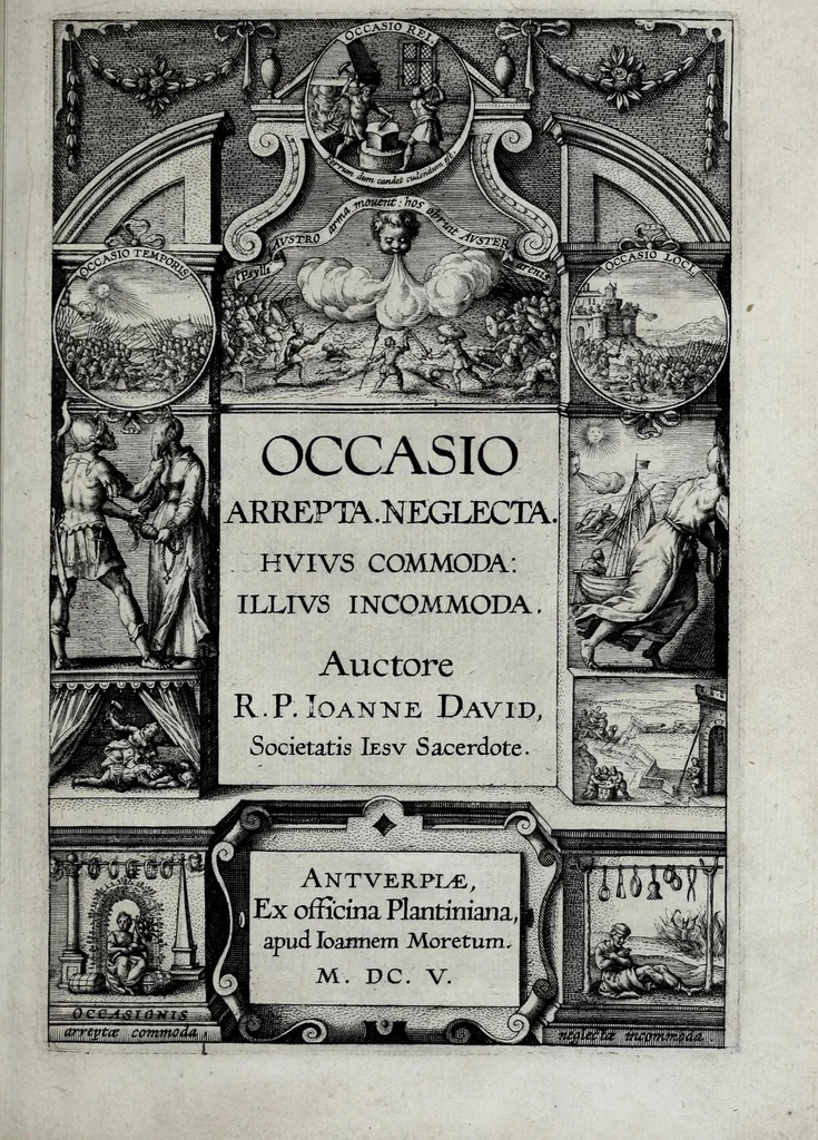 An illustration from Occasio arrepta, neglecta, hvivs commoda, illivs incommoda, 1605, leaf 9