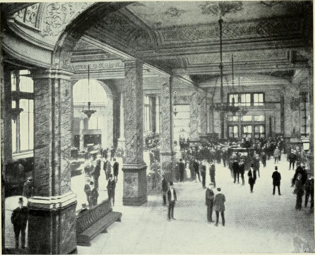 An illustration from Ocean trade and shipping, 1914, leaf 149