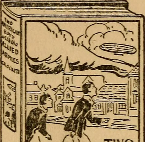 An illustration from The ocean wireless boys on the Atlantic, 1914, leaf 325