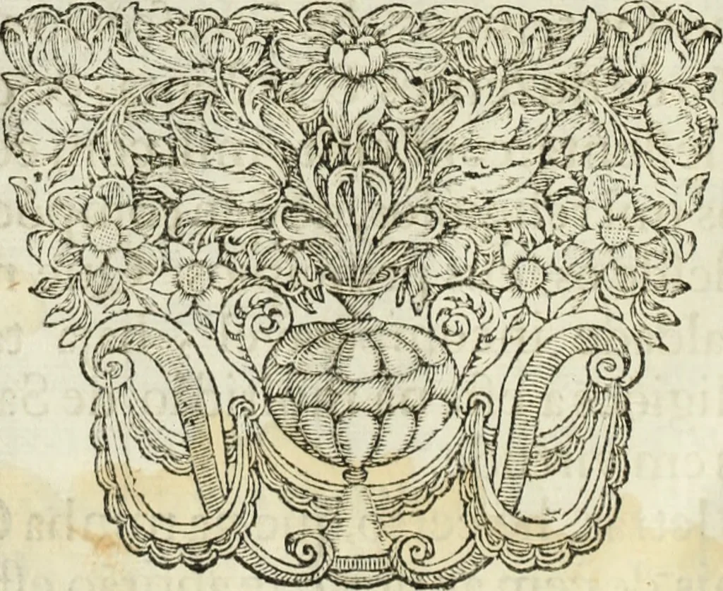 An illustration from O ceo aberto na terra : historia das sagradas congregações dos conegos seculares de S. Jorge em Alga de Venesa, & de S. Joaõ Evangelista em Portugal, 1697, leaf 19