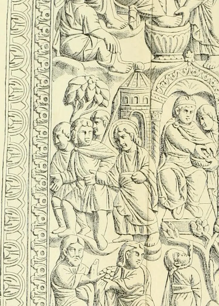 An illustration from Ocherki pamiatnikov khristiansko ikonografi i iskusstva, 1900, leaf 117