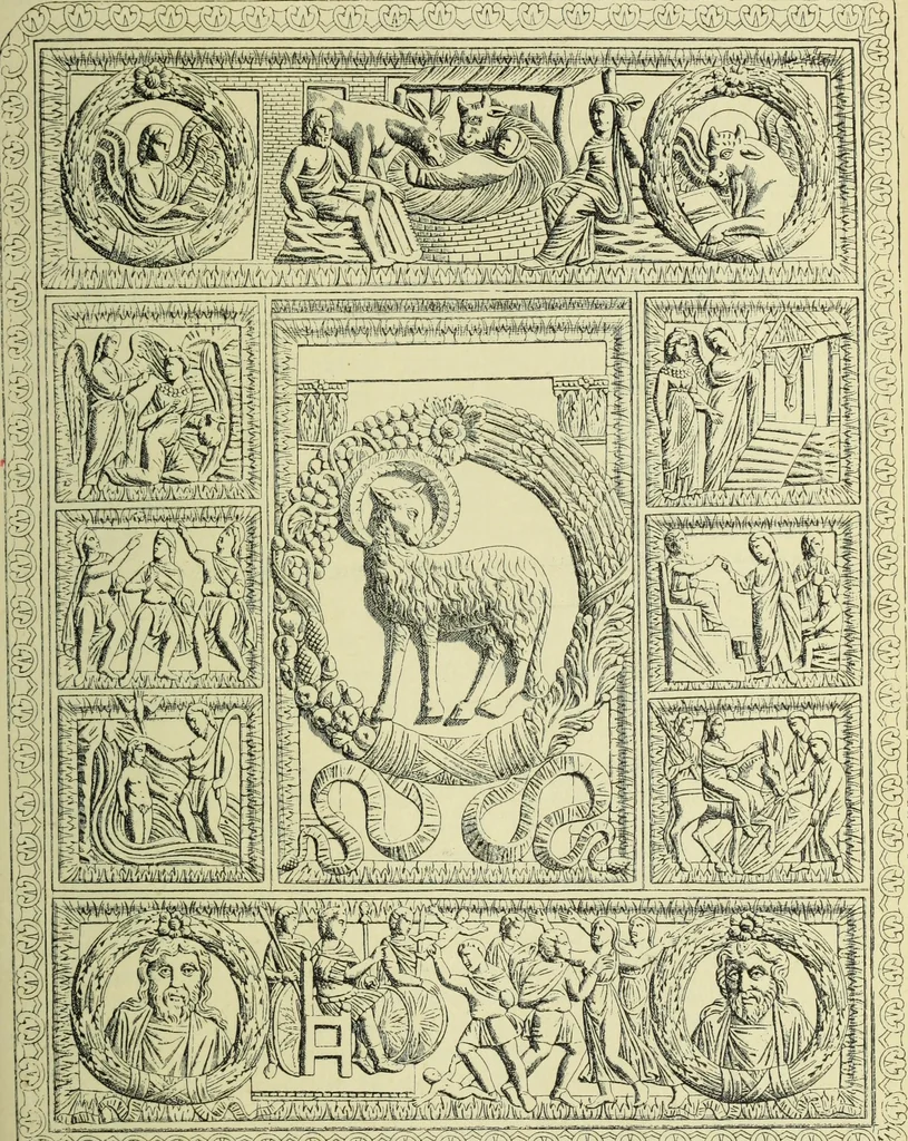 An illustration from Ocherki pamiatnikov khristiansko ikonografi i iskusstva, 1900, leaf 120