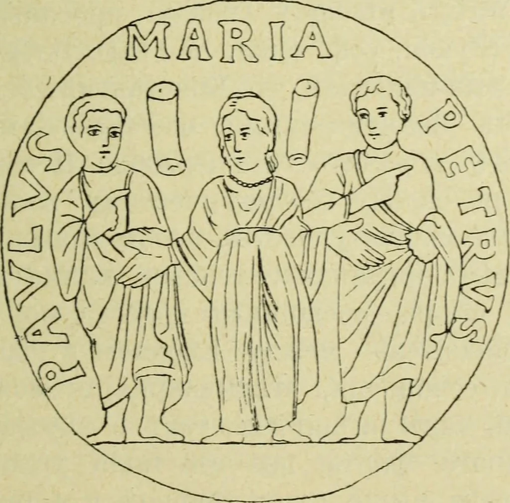 An illustration from Ocherki pamiatnikov khristiansko ikonografi i iskusstva, 1900, leaf 134