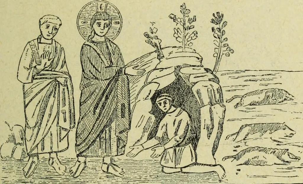 An illustration from Ocherki pamiatnikov khristiansko ikonografi i iskusstva, 1900, leaf 154