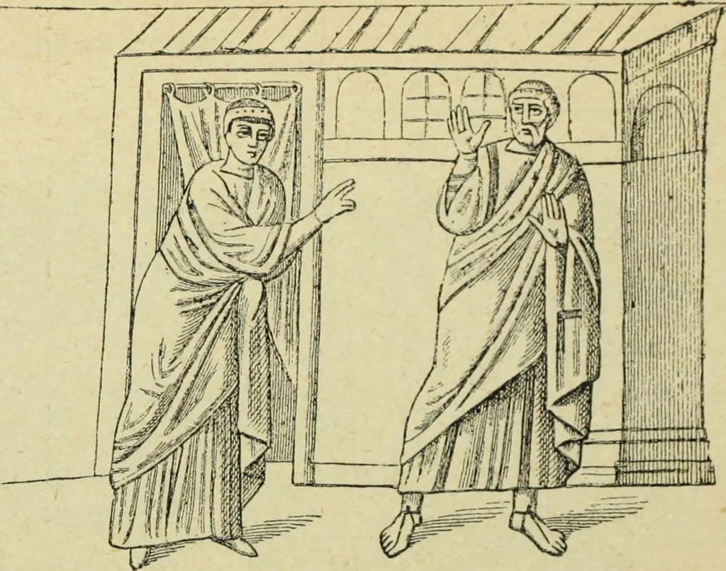 An illustration from Ocherki pamiatnikov khristiansko ikonografi i iskusstva, 1900, leaf 157