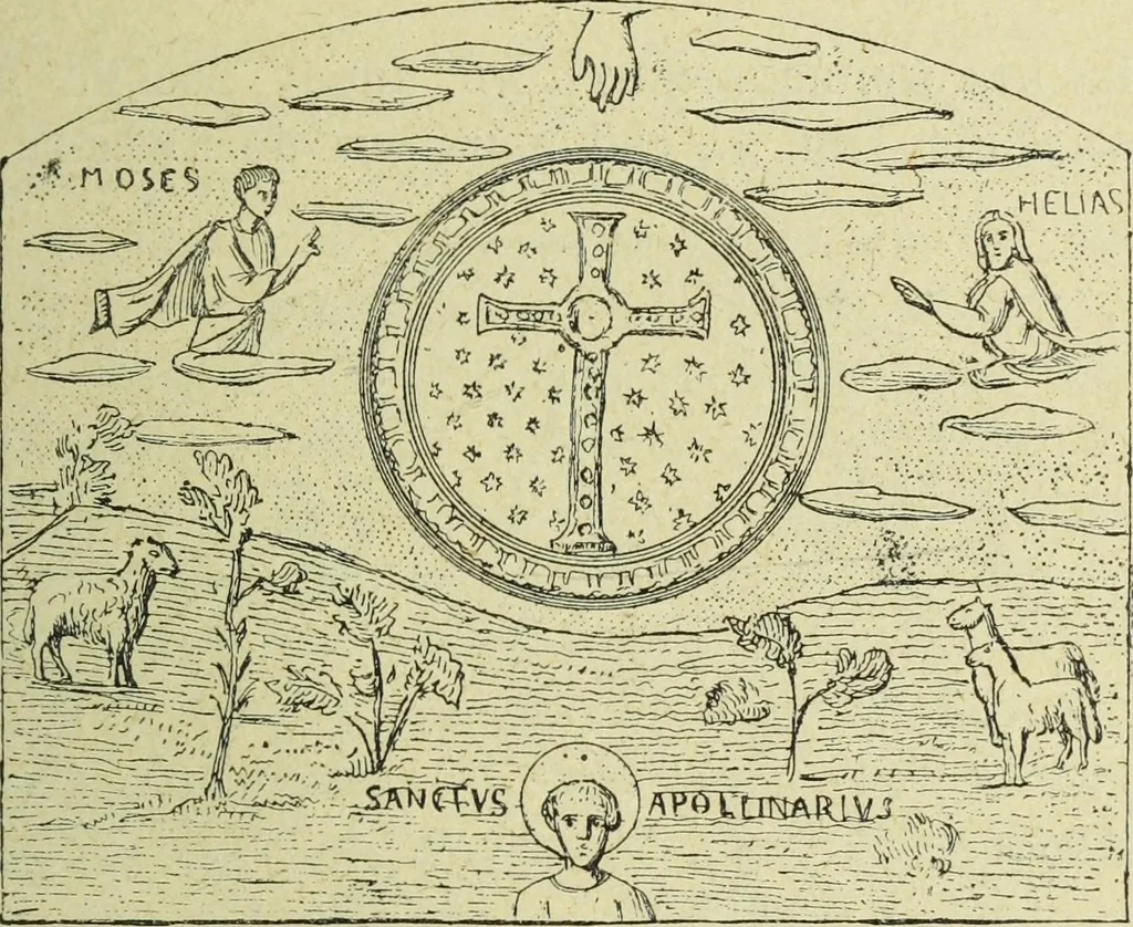 An illustration from Ocherki pamiatnikov khristiansko ikonografi i iskusstva, 1900, leaf 168