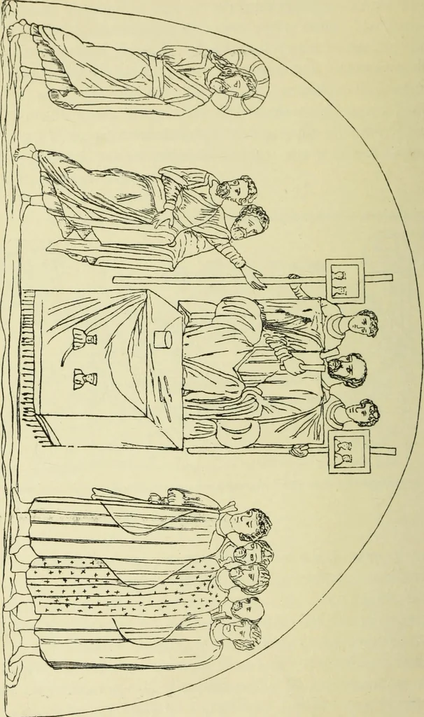 An illustration from Ocherki pamiatnikov khristiansko ikonografi i iskusstva, 1900, leaf 213