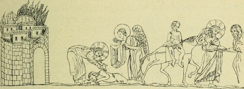 An illustration from Ocherki pamiatnikov khristiansko ikonografi i iskusstva, 1900, leaf 216