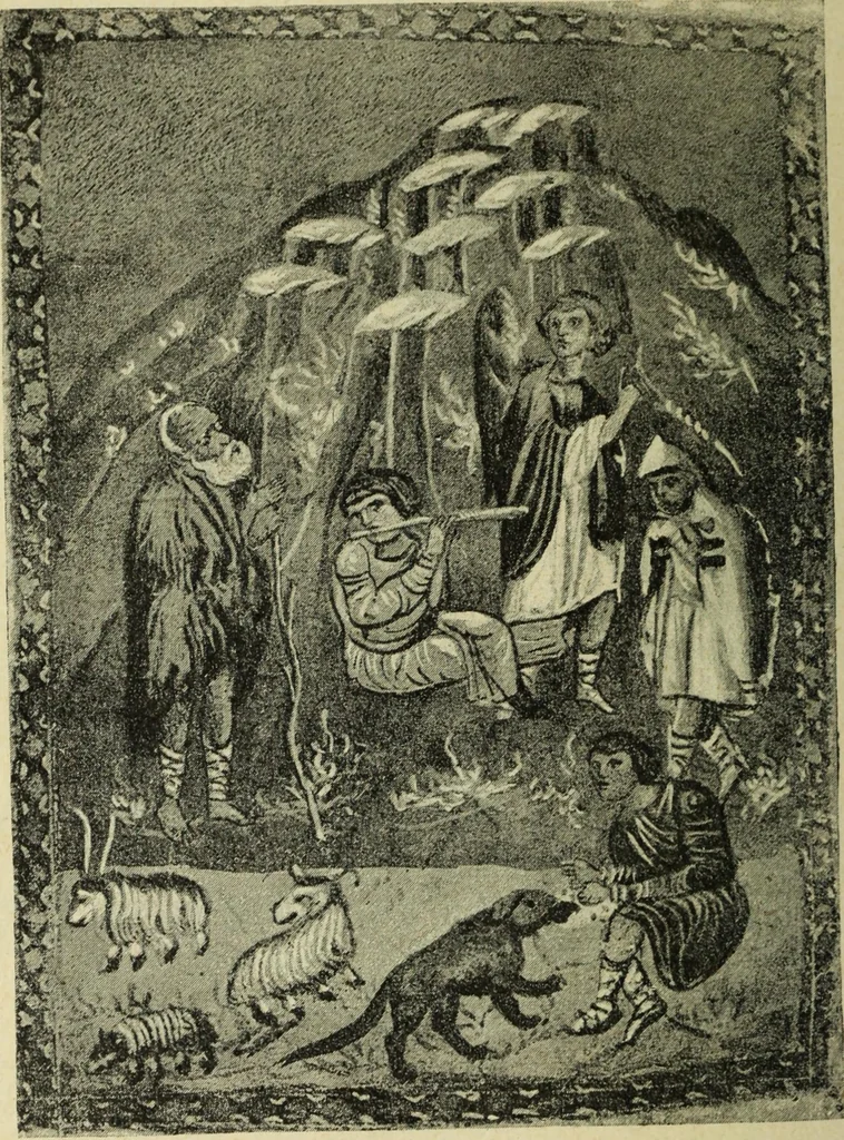 An illustration from Ocherki pamiatnikov khristiansko ikonografi i iskusstva, 1900, leaf 223
