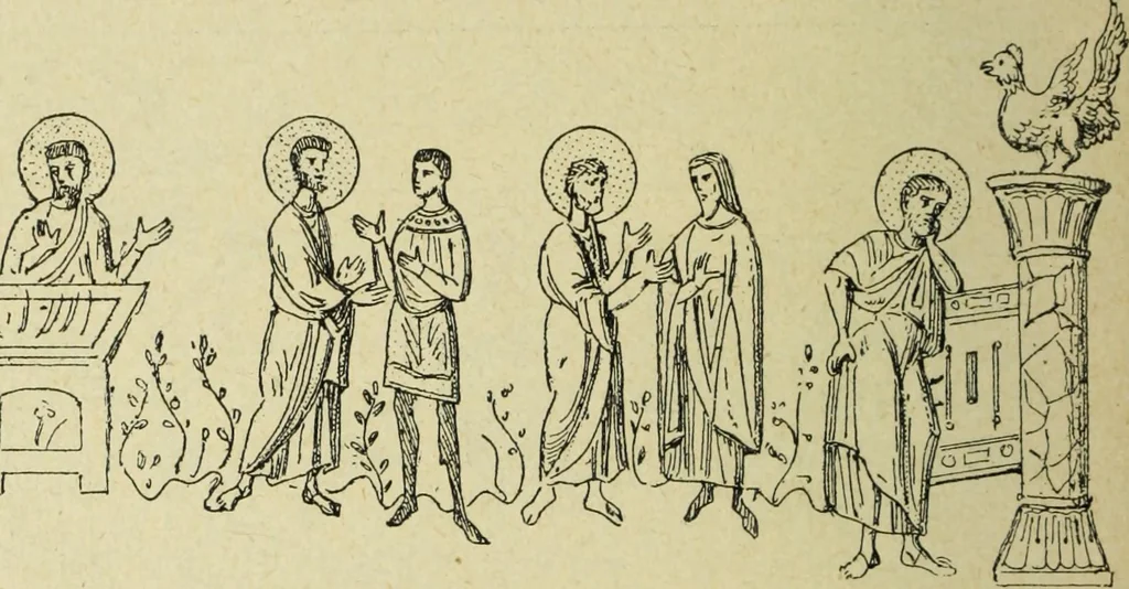 An illustration from Ocherki pamiatnikov khristiansko ikonografi i iskusstva, 1900, leaf 231