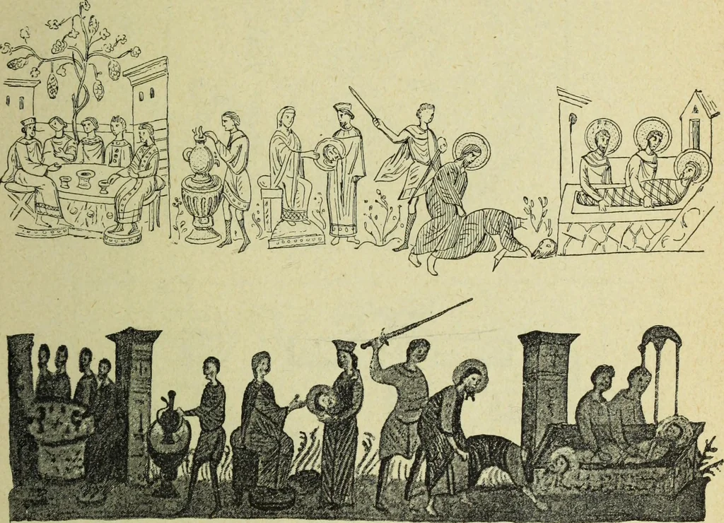 An illustration from Ocherki pamiatnikov khristiansko ikonografi i iskusstva, 1900, leaf 234