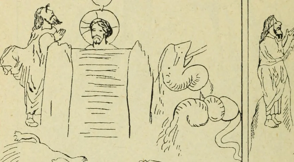 An illustration from Ocherki pamiatnikov khristiansko ikonografi i iskusstva, 1900, leaf 239