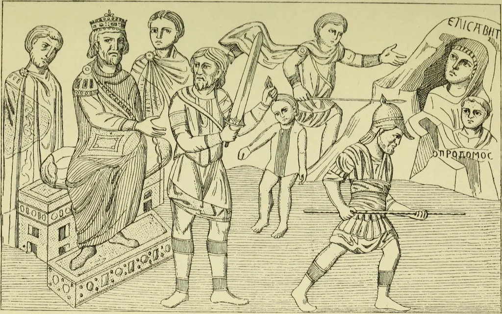 An illustration from Ocherki pamiatnikov khristiansko ikonografi i iskusstva, 1900, leaf 252
