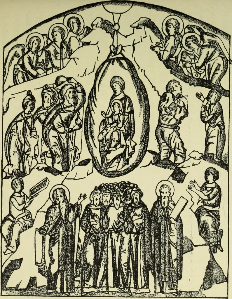 An illustration from Ocherki pamiatnikov khristiansko ikonografi i iskusstva, 1900, leaf 560