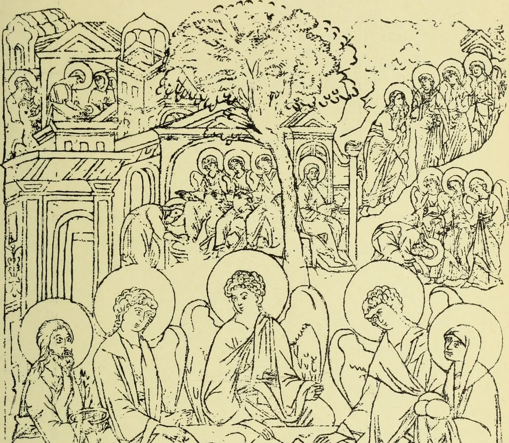 An illustration from Ocherki pamiatnikov khristiansko ikonografi i iskusstva, 1900, leaf 584