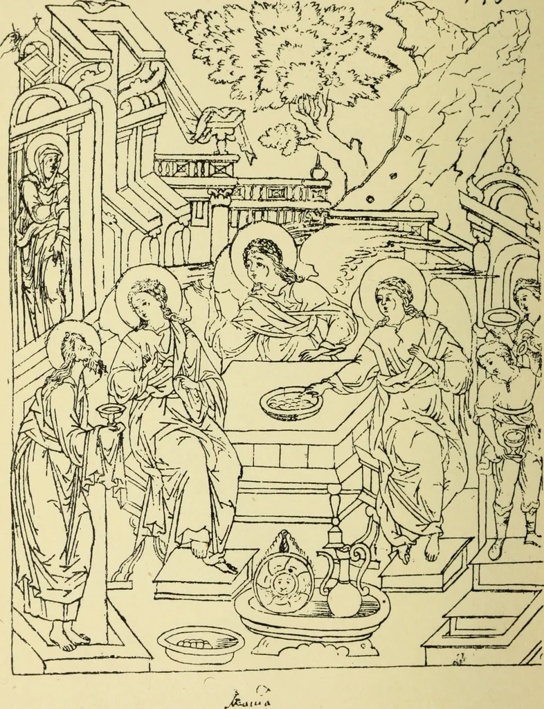 An illustration from Ocherki pamiatnikov khristiansko ikonografi i iskusstva, 1900, leaf 587