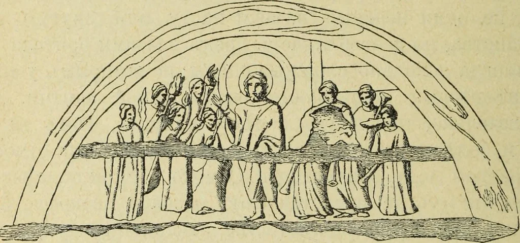 An illustration from Ocherki pamiatnikov khristiansko ikonografi i iskusstva, 1900, leaf 61