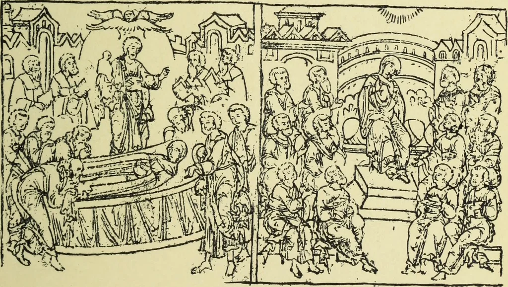 An illustration from Ocherki pamiatnikov khristiansko ikonografi i iskusstva, 1900, leaf 644