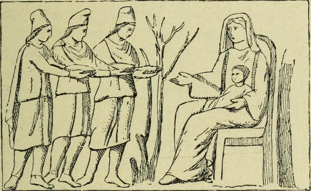 An illustration from Ocherki pamiatnikov khristiansko ikonografi i iskusstva, 1900, leaf 68
