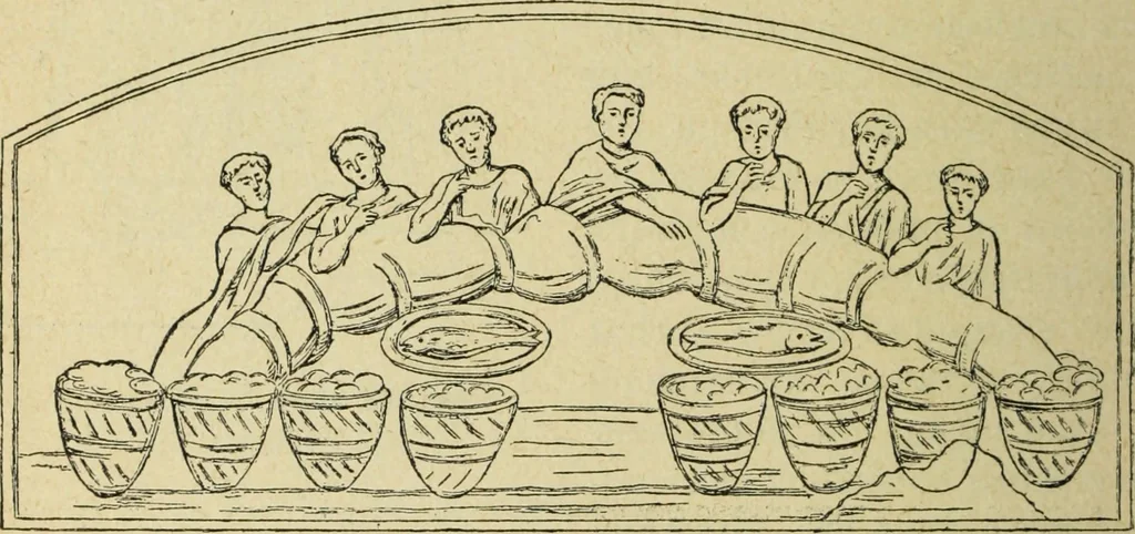 An illustration from Ocherki pamiatnikov khristiansko ikonografi i iskusstva, 1900, leaf 77