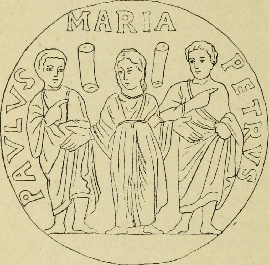 An illustration from Ocherki pamiatnikov khristiansko ikonografi i iskusstva, 1900, leaf 87