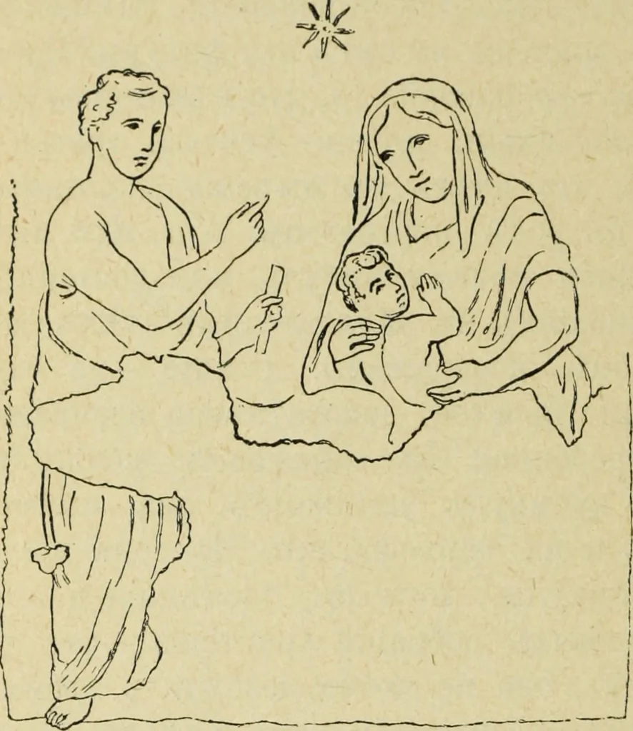 An illustration from Ocherki pamiatnikov khristiansko ikonografi i iskusstva, 1900, leaf 89