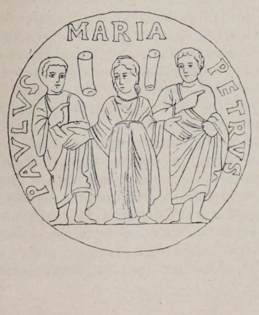 An illustration from Ocherki pami︠a︡tnikov khristīanskoĭ ikonografīi i iskusstva, 1900, leaf 135