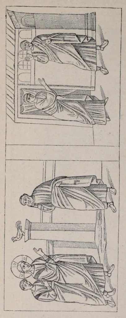 An illustration from Ocherki pami︠a︡tnikov khristīanskoĭ ikonografīi i iskusstva, 1900, leaf 158
