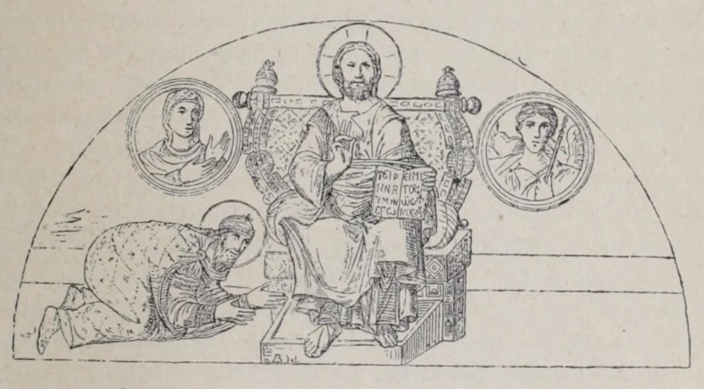 An illustration from Ocherki pami︠a︡tnikov khristīanskoĭ ikonografīi i iskusstva, 1900, leaf 183