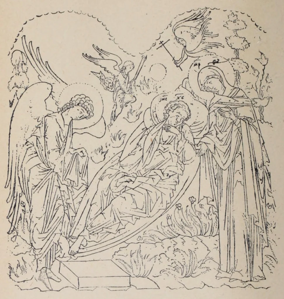 An illustration from Ocherki pami︠a︡tnikov khristīanskoĭ ikonografīi i iskusstva, 1900, leaf 594