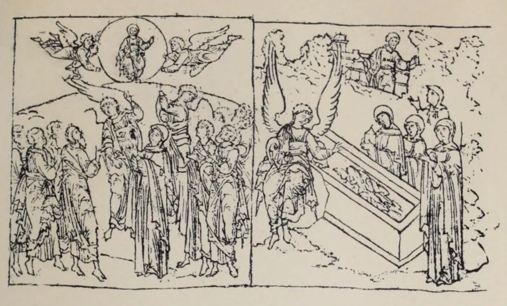 An illustration from Ocherki pami︠a︡tnikov khristīanskoĭ ikonografīi i iskusstva, 1900, leaf 645