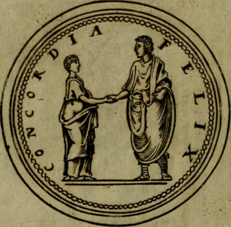 An illustration from Octauij Ferrarij Analecta de re vestiaria, siue, Exercitationes ad Alberti Rubenij Commentarium de re vestiaria, & lato clauo : accessit Dissertatio de veterum lucernis sepulchralibus, 1670, leaf 170